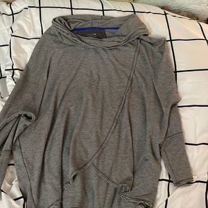 Grey and Black Long Sleeve Calvin Klein Cross Shirt